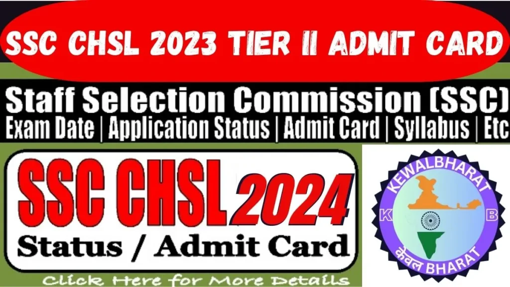 SSC CHSL 2023 Tier II Admit Card